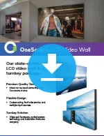 OneScreen Narrow Bezel LCD Video Wall Spec Sheet