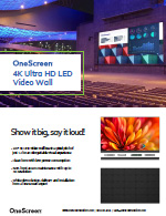 OneScreen 4K Ultra HD LED Video Wall Spec Sheet