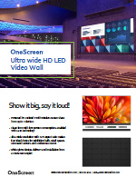 OneScreen Ultra Wide HD LED Video Wall Spec Sheet