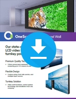 OneScreen Wall Narrow Bezel Cut - Sheet