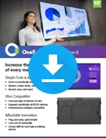 OneScreen Touchscreen 6 Sales Sheet