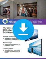 OneScreen Wall Ultra Narrow Bezel Cut - Sheet