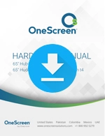 Manual del equipo de la pantalla táctil de OneScreen