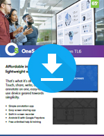 OneScreen Touchscreen TL6 Sales Sheet