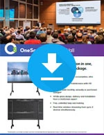 Hoja de especificaciones sobre la pared virtual OneScreen dirigida a los negocios