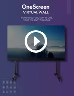 Pared virtual de OneScreen: la pared de video fácil de instalar y operar para todos